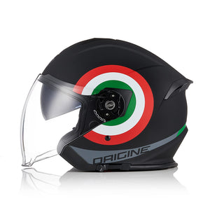 ORIGINE Casco Jet Moto 3/4 Aperto con Doppia Visiera Adatto per Scooter Omologato ECE