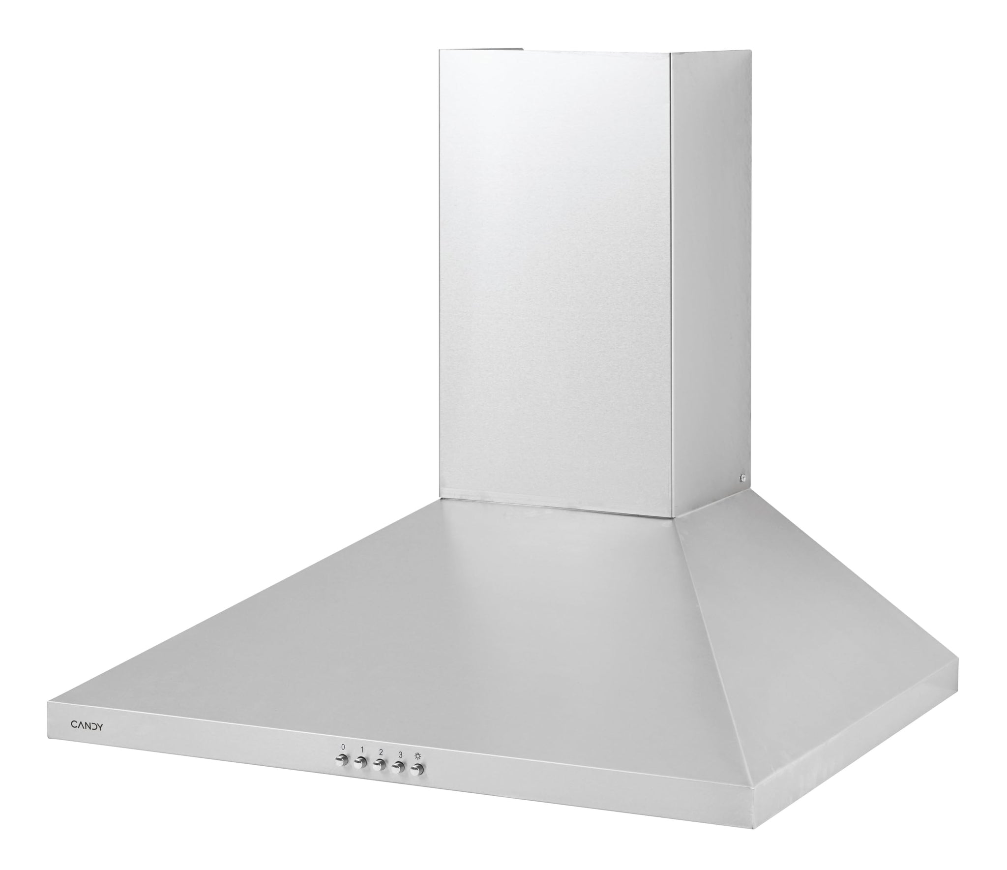 Candy CCE116-1XGG, cappa aspirante 60 cm, 3 livelli di potenza, 25 W, 285 M3/H, filtri al carbonio, 2 pannelli in alluminio antigraffio, illuminazione a LED, 52 dB, classe A, acciaio inossidabile
