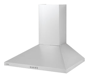 Candy CCE116-1XGG, cappa aspirante 60 cm, 3 livelli di potenza, 25 W, 285 M3/H, filtri al carbonio, 2 pannelli in alluminio antigraffio, illuminazione a LED, 52 dB, classe A, acciaio inossidabile