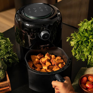 Cecotec Friggitrice ad Aria Cecofry Pixel 2500. Air Fryer 1200 W, 2,5 L, Dietetica, Manuale e Compatta, Timer, Controllo Temperatura, Tecnologia PerfectCook, Piedini Antiscivolo, Piedini Antiscivolo