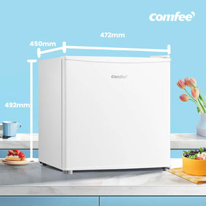 COMFEE' RCU40WH2(E) 31L Congelatore piccolo, Freezer piccolo con porta reversibile, Mini congelatore a 4 stelle, Silenzioso, Per Ufficio, Hotel, Casa, Bianco