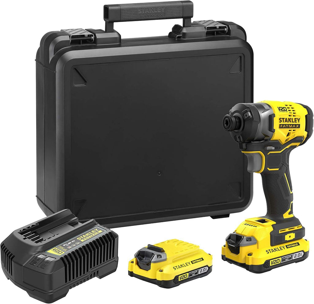STANLEY FATMAX SFMCF820D2K-QW Avvitatore ad Impulsi, 18 V, Neutro