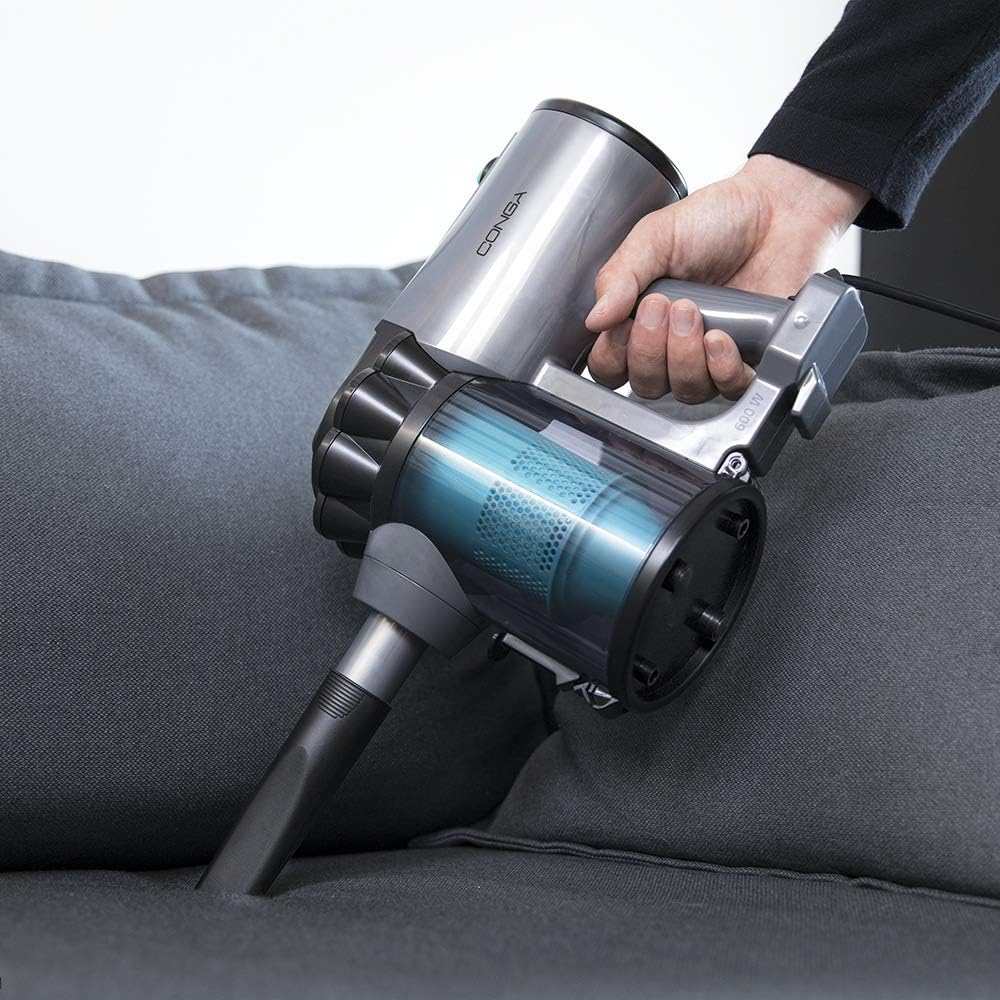 Cecotec Aspirapolvere Verticale Conga Thunderbrush 560. 2 in 1, 600 W, Tecnologia Ciclonica, Filtro ad Alta efficienza, Radio di Azione di 6 m, Basso Consumo, Include 2 Accessori