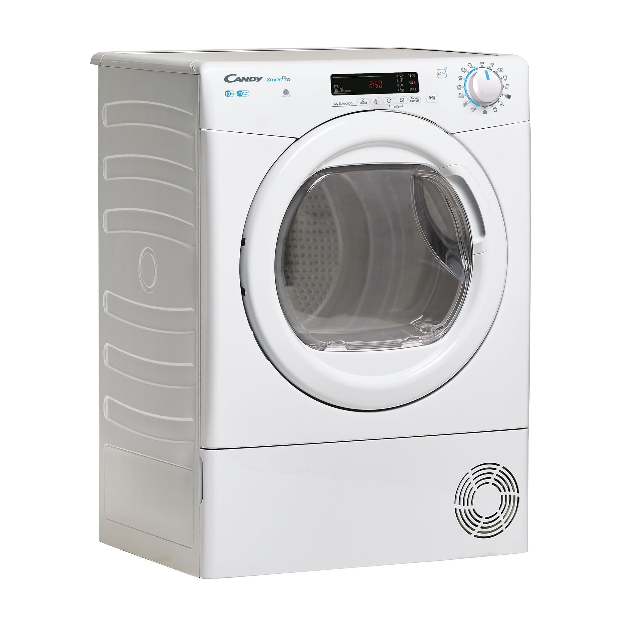 Candy Smart Pro Asciugatrice 10 Kg a Condensazione, Libera Installazione, Classe B, Connessione Wi-Fi + BLE, Controllo da App, Programma Stiro Facile, 59,6 x 58,5 x 85 cm, Bianca - CSOE C10DG-S