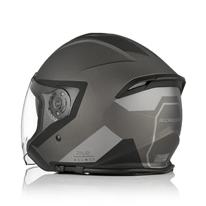 ORIGINE Casco Jet Moto 3/4 Aperto con Doppia Visiera Adatto per Scooter Omologato ECE