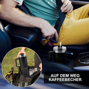 40oz 1200 ml Doppia Bottiglia per Vuoto in Acciaio Inossidabile Tazza Termica a Doppia Parete, Termica in Acciaio inox, con Cannucce Tgazza da Viaggio Tazza Termica per Auto Ufficio