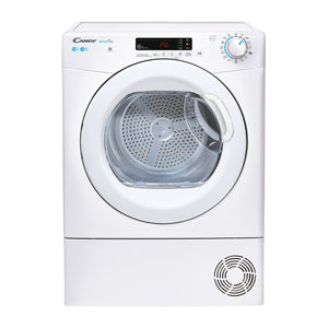 Candy Smart Pro Asciugatrice 10 Kg a Condensazione, Libera Installazione, Classe B, Connessione Wi-Fi + BLE, Controllo da App, Programma Stiro Facile, 59,6 x 58,5 x 85 cm, Bianca - CSOE C10DG-S