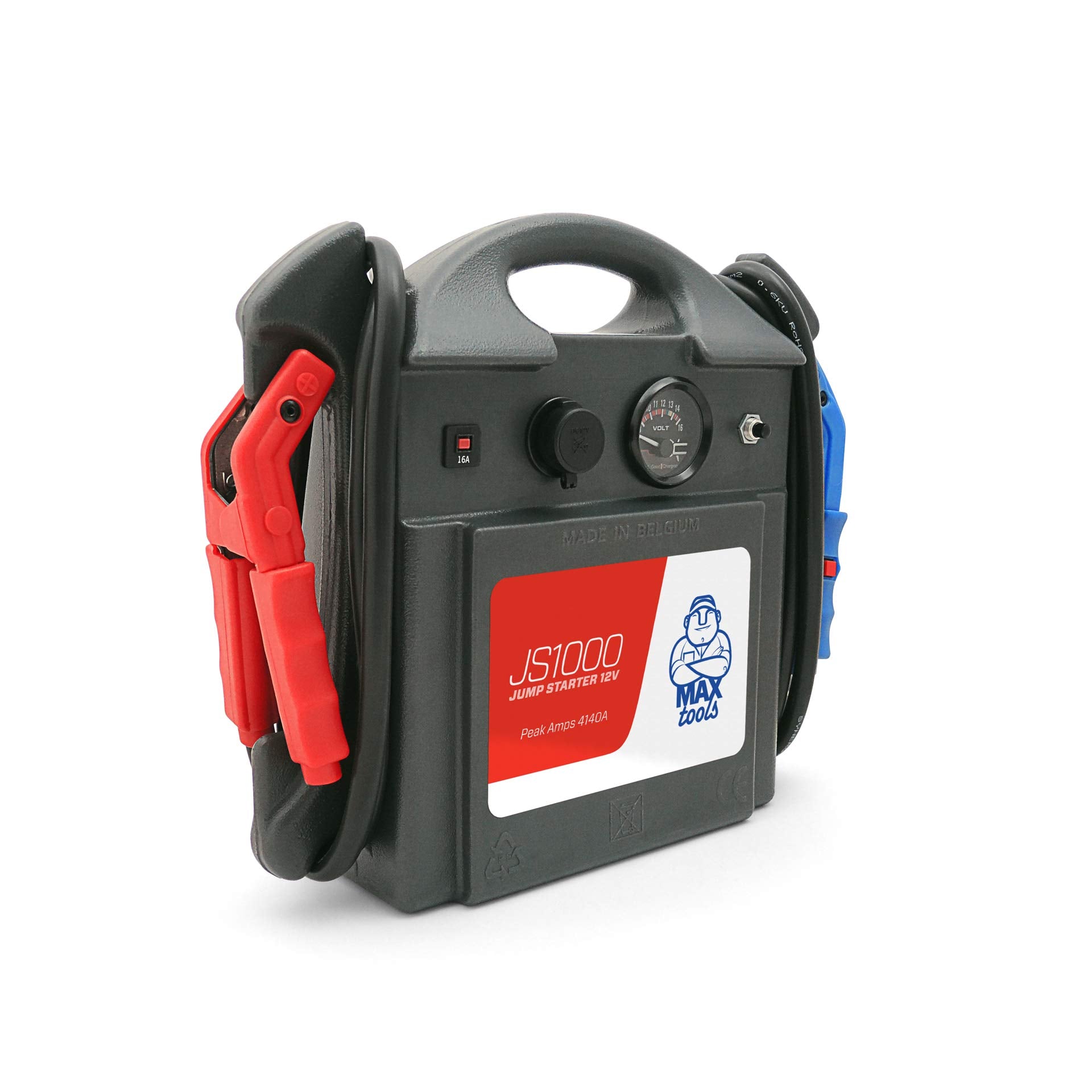 MAXTOOLS JSL400 Avviamento d’Emergenza Professionale per Automobile 2400 A per Veicoli Diesel e a Benzina di Grandi Dimensioni, Potente e Sicuro a 12 V, Batteria al Litio Esterna con USB