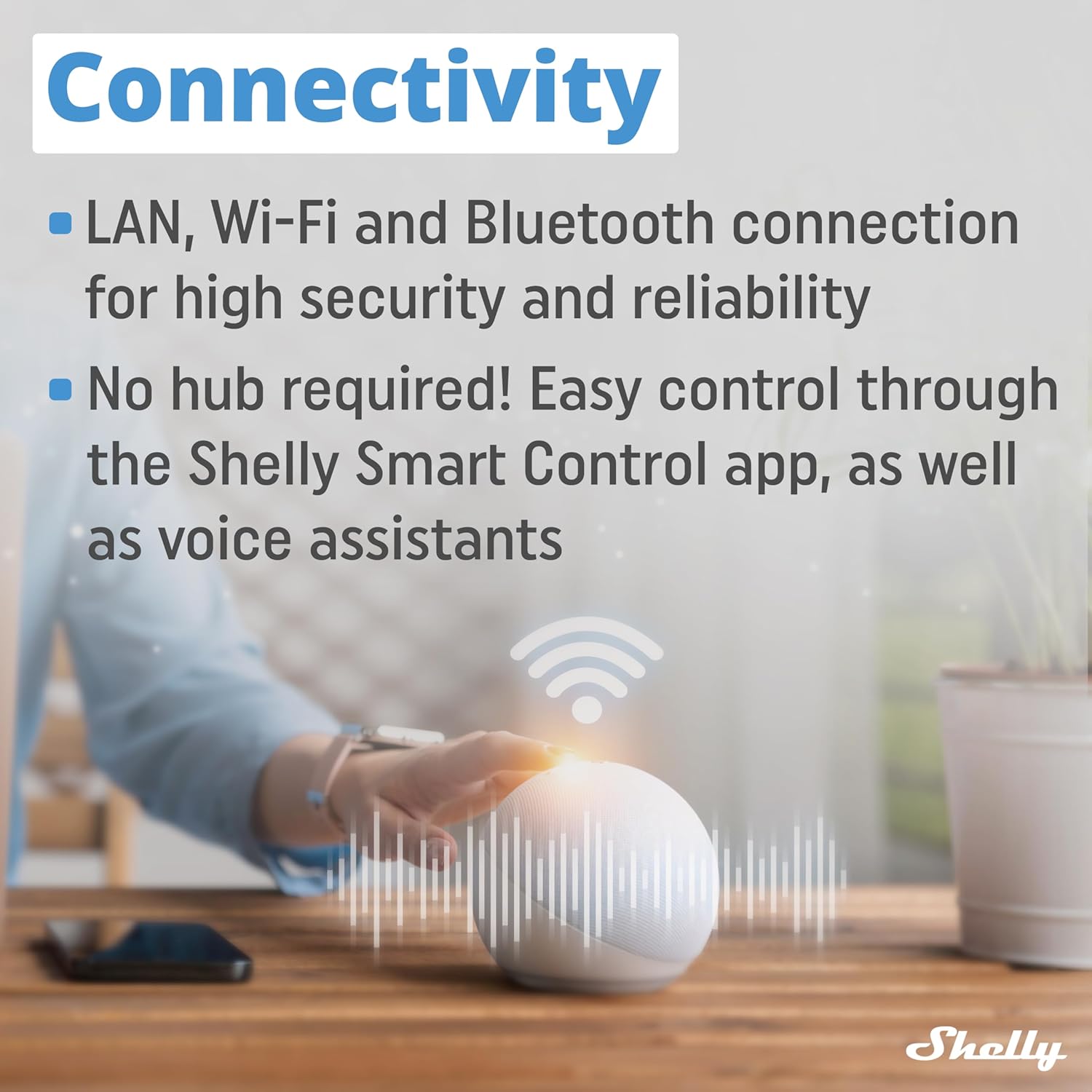 Shelly Pro EM 50A, Contatore di energia Wi-Fi e Bluetooth con comando a Contattori Con Misurazione Dei Consumi, Domotica, Compatibile Con Alexa e Google Home, Nessun Hub Richiesto
