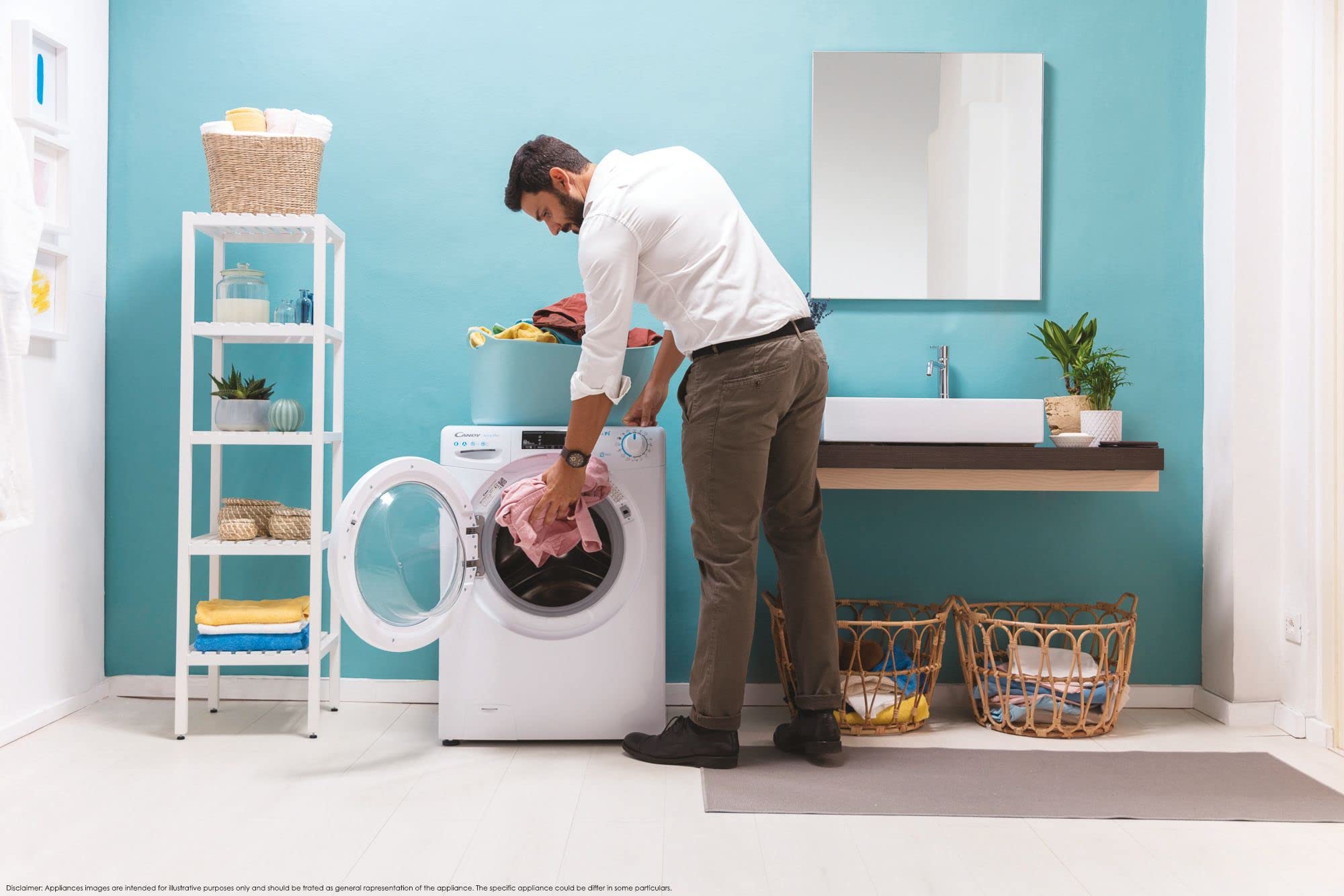 CANDY SMART PRO CSOW 4965TWE/1-S LAVADORA-SECADORA INDEPENDIENTE CARGA FRONTAL BLANCO E