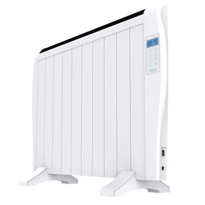 Cecotec Emettitore Termico ReadyWarm 2500 Thermal Black. 12 Elementi e 1800 W, Display LCD, Telecomando a distanza, timer, selezione della temperatura, copertura di 25 m² (12 Moduli, Bianco)
