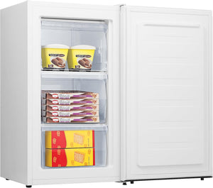 Hisense MUZ48060F Congelatore monoporta verticale da libera installazione, 3 Cassetti, Classe F, Capacità netta 65 Litri, Bianco