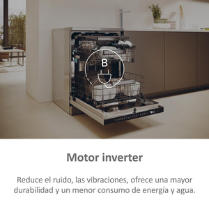 Haier I-Pro Shine Serie 5 XF 6B2M3PX - Lavastoviglie indipendente 60 cm, motore inverter, 16 posate, 3 vassoi, 10 cicli, Wi-Fi, App hOn, Maxi Tub, Powerwash, apertura automatica, 42 dB, inox