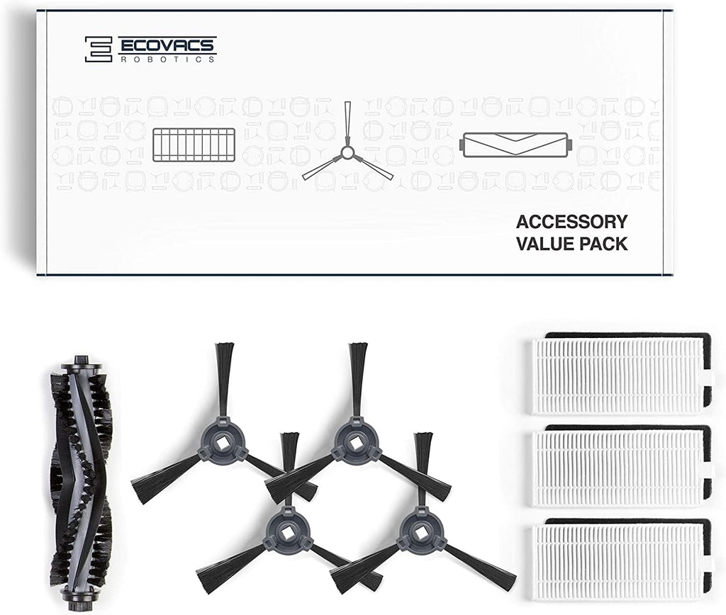ECOVACS Robotics DO3G-KTA Set di Accessori, Compatibile con DEEBOT 600/601/605, Plastica, Bianco