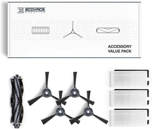 ECOVACS Robotics DO3G-KTA Set di Accessori, Compatibile con DEEBOT 600/601/605, Plastica, Bianco