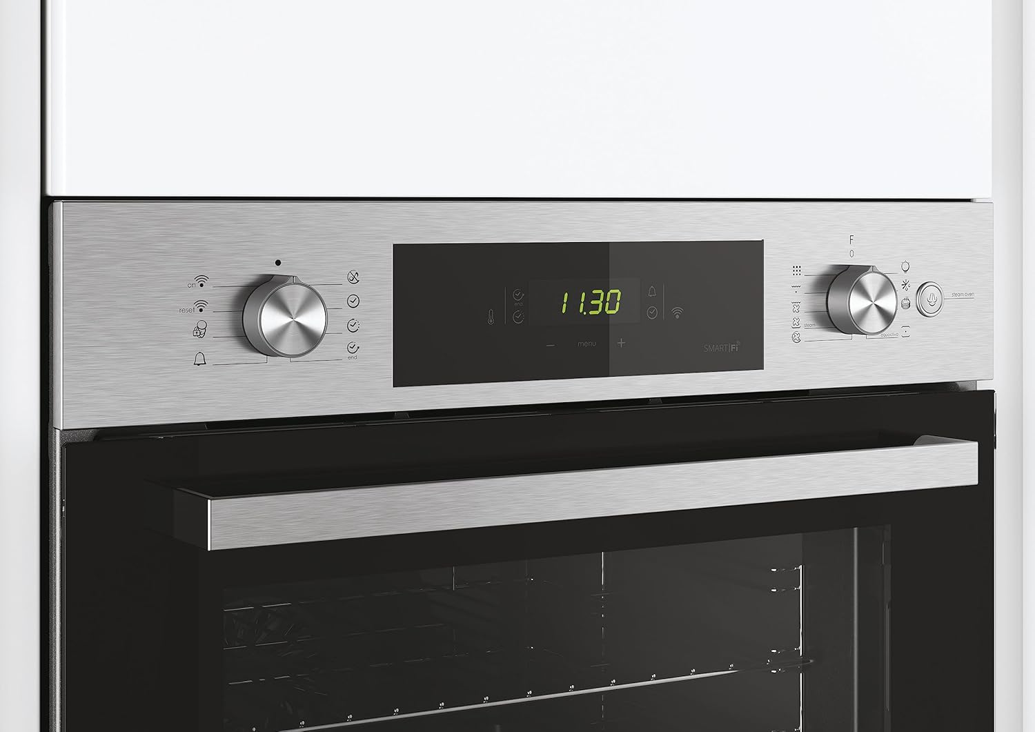 Candy Smart Steam FSCTX886 WIFI Forno Elettrico Multifunzione da Incasso, 70 L, Autopulente, Connesso, Wi-Fi + BLE, Classe A, 59,5x56,8x59,5 cm, Inox