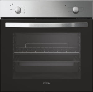 Candy FCS 100 X/E Forno Elettrico da Incasso, Statico, Capacità 70 Litri, Funzione Grill, 4 Programmi, 56.8x59.5x59.5 cm, Inox, Classe A