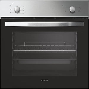 Candy FCS 100 X/E Forno Elettrico da Incasso, Statico, Capacità 70 Litri, Funzione Grill, 4 Programmi, 56.8x59.5x59.5 cm, Inox, Classe A