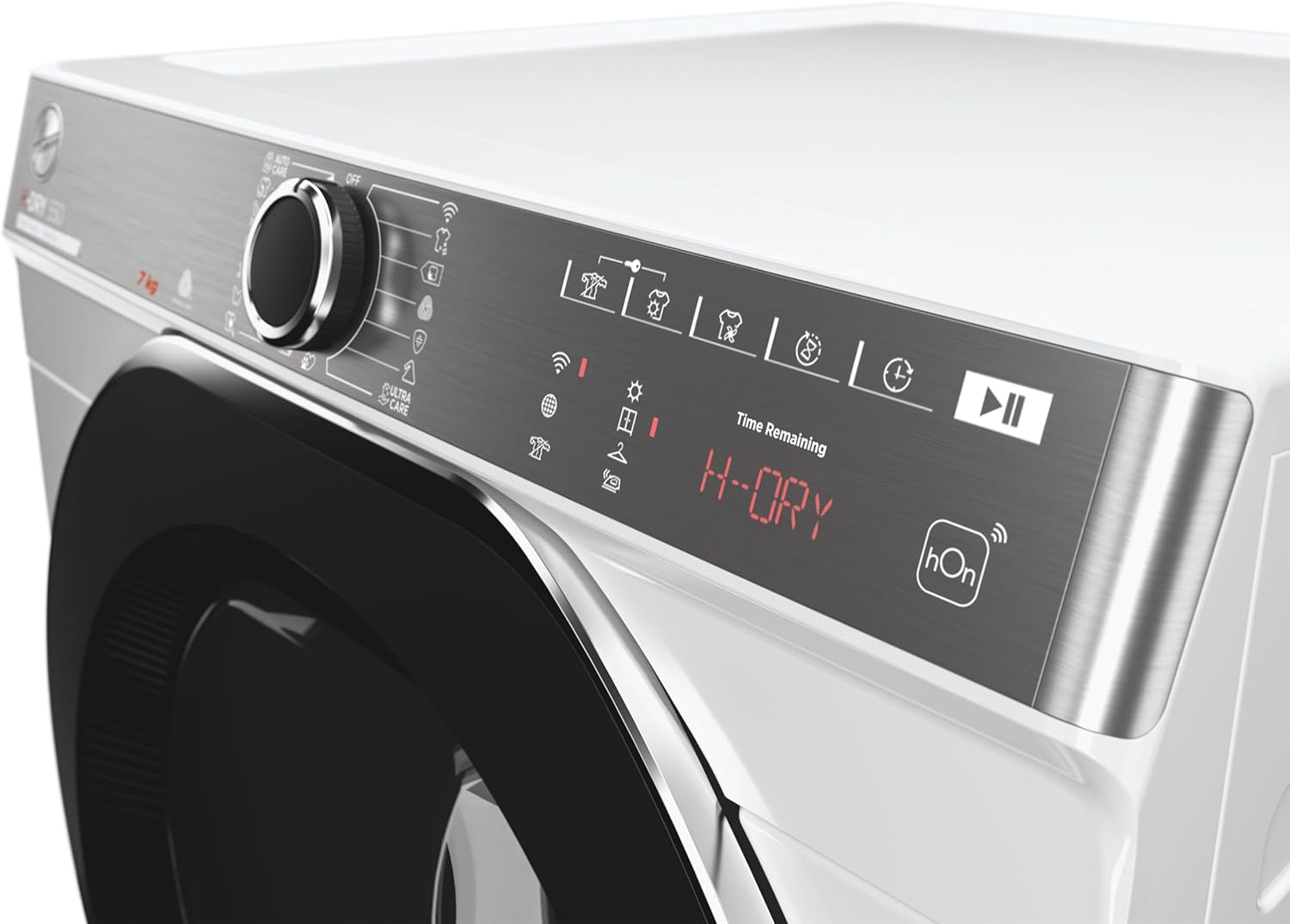 Hoover H-Dry 500, NR4 H7A2TCBEX-S, Asciugatrice, 7 KG, Classe A ++, 67 dB, Programma Lana, 16 programmi, Bianco, AxLxP 85x50x46,5 cm