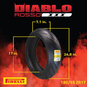 5762635500 - copertone pneumatico diablo rosso iii 180/55zr17m/ctl (73w) dr3-r