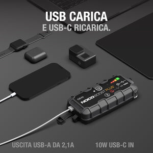 NOCO Boost GB40: Avviatore di Emergenza al Litio UltraSafe da 1000A 12V per Veicoli con Motori a Benzina fino a 6,0 Litri e Diesel fino a 3,0 Litri