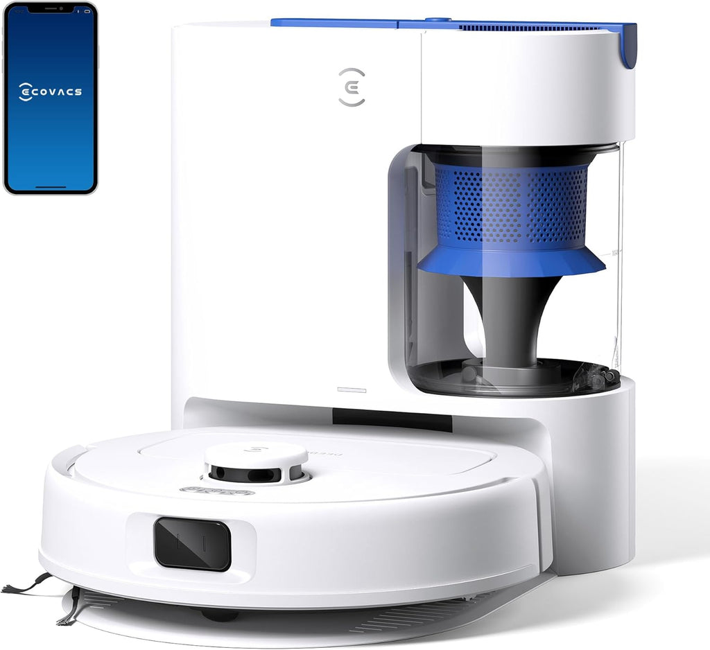 ECOVACS DEEBOT N20e Plus Robot Aspirapolvere, 10000 Pa, Pulizia Senza Sforzo per 45 Giorni, Spazzola Antigroviglio, Durata 350 min, Arrampicata da 20 mm