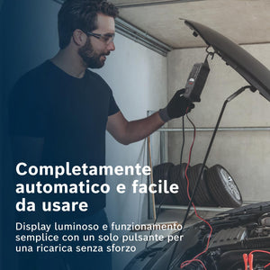 Bosch Automotive C7 Caricabatterie Intelligente E Automatico 12V-24V / 7A, Per Batterie Al Piombo-Acido, Auto E Veicoli Commerciali Leggeri