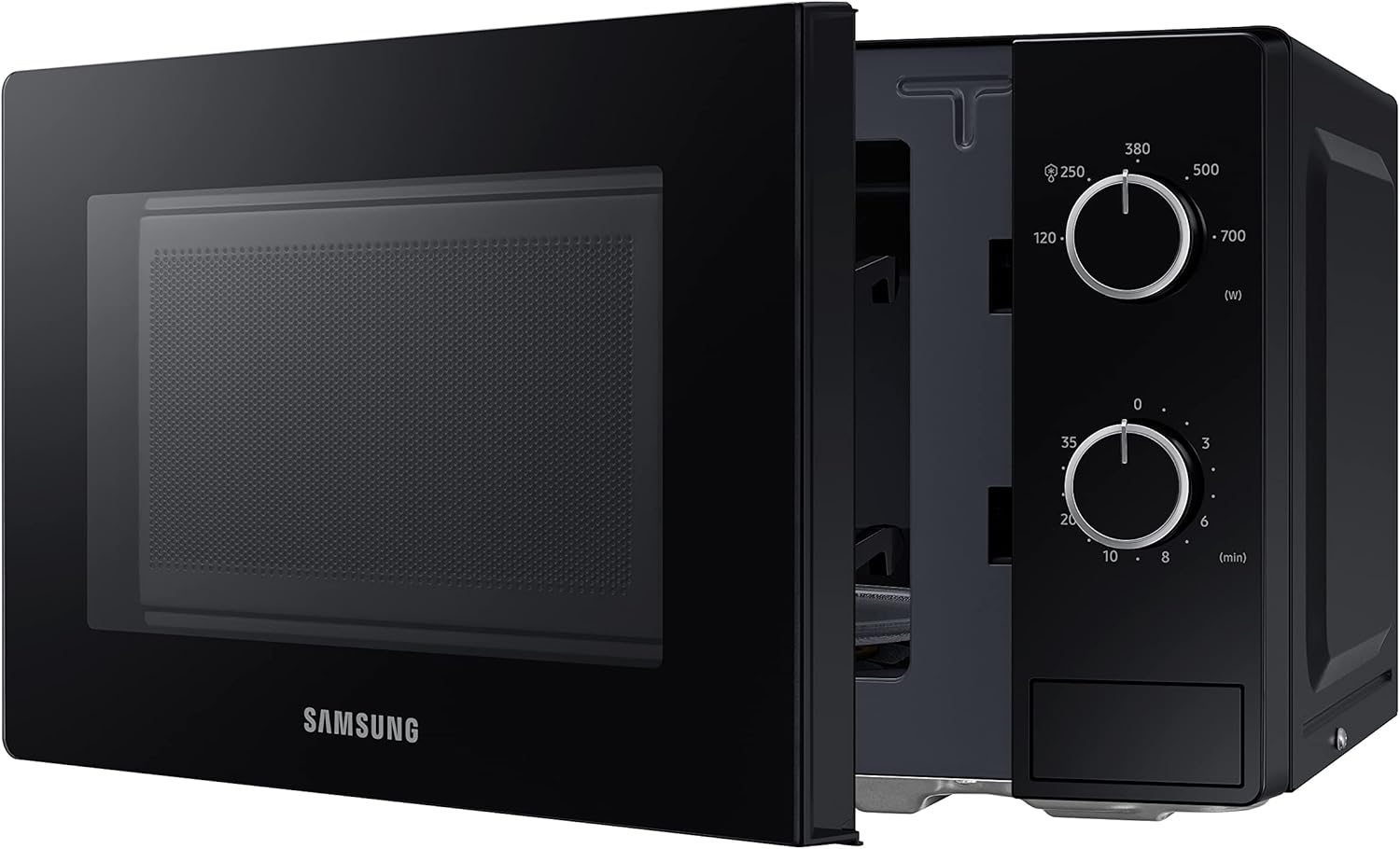 Samsung Forno a Microonde a Libera Installazione Cottura Essenziale, MS20A3010AL, Microonde 700 W, 20 L, 44l x 25,9h x 33,7p cm, Nero