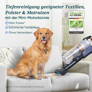 Levoit LVAC-300 PET Battery Vacuum Cleaner, ABS, Metal Tube, Aluminium Alloy, Black, 240 W, 0.75 Litres, 80 Decibels
