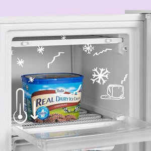 COMFEE' RCU40WH2(E) 31L Congelatore piccolo, Freezer piccolo con porta reversibile, Mini congelatore a 4 stelle, Silenzioso, Per Ufficio, Hotel, Casa, Bianco