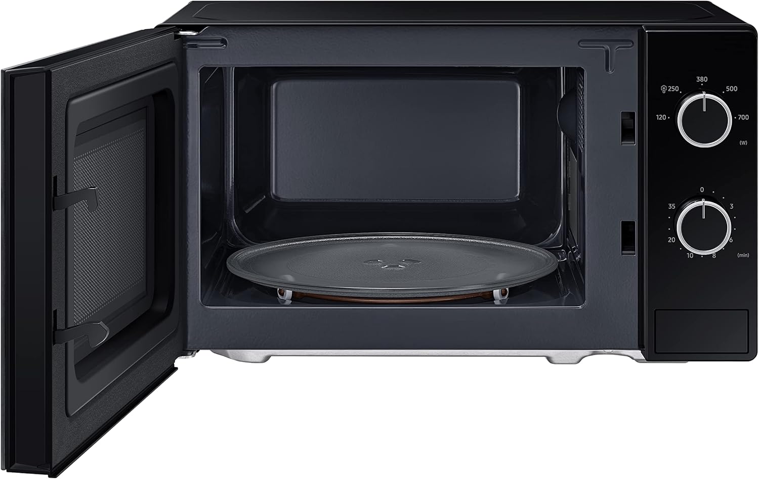 Samsung Forno a Microonde a Libera Installazione Cottura Essenziale, MS20A3010AL, Microonde 700 W, 20 L, 44l x 25,9h x 33,7p cm, Nero