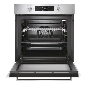Candy C-Bake 600 CA6 NP5B3YTX, forno multifunzione, pirolitico-idrolitico, 78L, Wi-Fi, 3300 W, 2 vassoi+1 griglia, convezione+ventilatore, 12 funzioni, comandi push&pull, porta 4 vetri, nero-inox