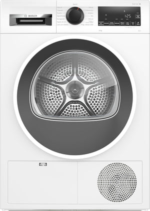 Bosch WQG24108IT Serie 6, Asciugatrice a pompa di calore, capacità 9 kg, EasyClean: i filtri per la lanugine, Cestello Lana, Mezzo carico, Programma Rapido