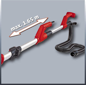 Einhell TC-DW 225 Levigatrice per muro telescopica (230-240 V, 600 W, diam. Platorello 225mm, impugnatura telescopica fino a 165 cm, attacco per aspiratore, incl. 6 carte abrasive e valigetta)