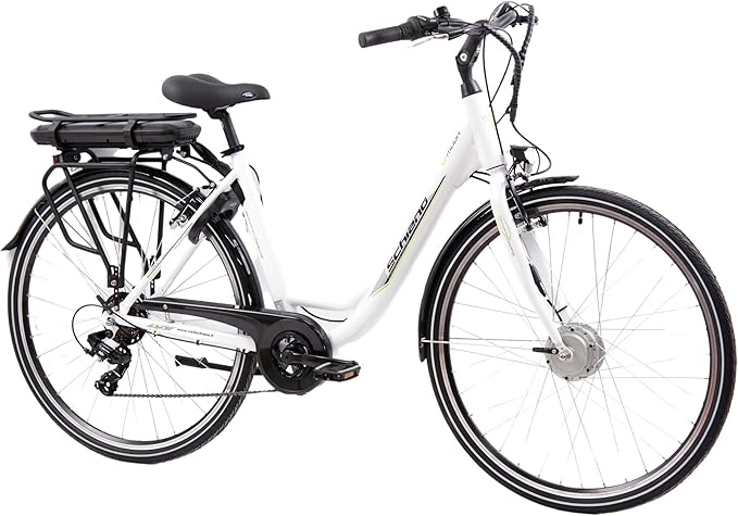 F.lli Schiano E-Moon, Bici Elettrica da Città 28 Inches per Adulti, 36V 13Ah Batteria Rimovibile, Motore 250W 40Nm, City Ebike