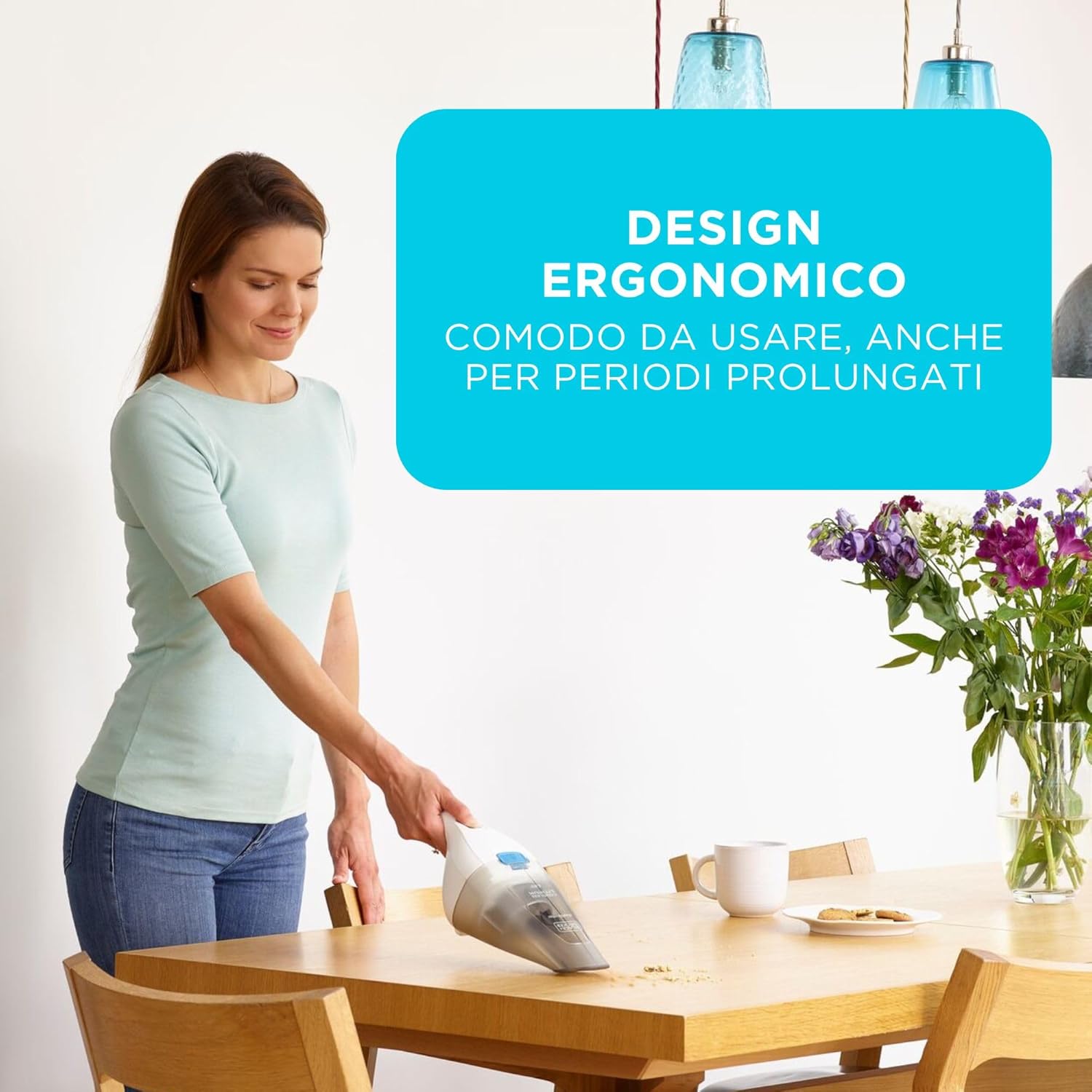BLACK+DECKER dustbuster 3.6V Aspirapolvere Portatile Senza Fili, NVC115JL-QW