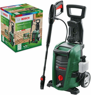 Bosch Idropulitrice UniversalAquatak 135, 2 ugelli, filtro per l’acqua, pistola ad alta pressione, tubo flessibile da 7 m, cavo da 5 m, potenza 1900 Watt, pressione: 135 bar, portata max.: 410 l/h