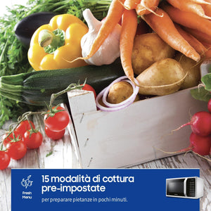 Samsung ‎MC28H5015AW/ET Forno a Microonde Combinato a Libera installazione, Cottura Ventilata, Microonde + Grill 900 W + 1500 W, Bianco, 51.7 x 31 x 47.48 cm