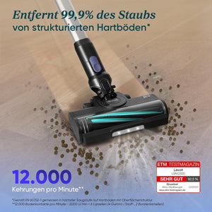 Levoit LVAC-300 PET Battery Vacuum Cleaner, ABS, Metal Tube, Aluminium Alloy, Black, 240 W, 0.75 Litres, 80 Decibels
