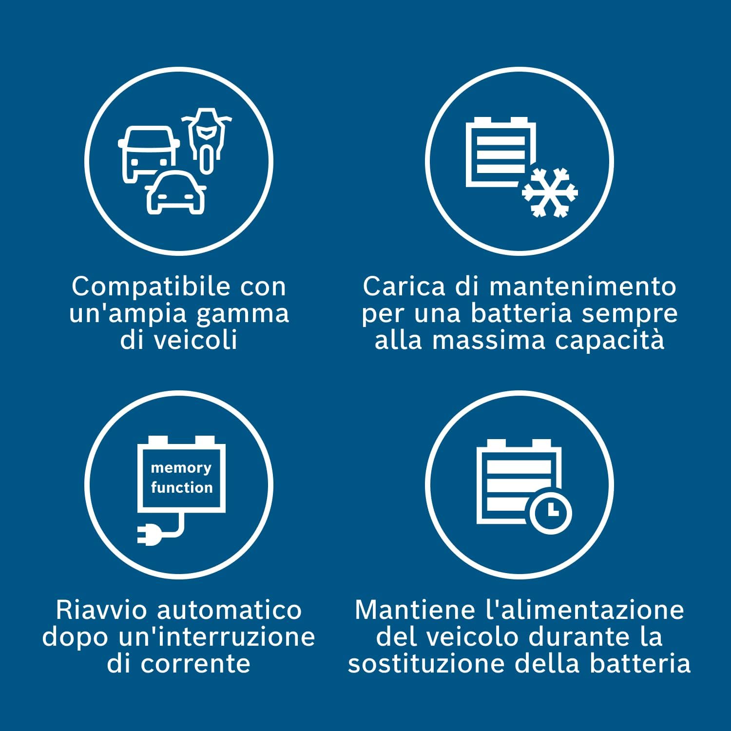 Bosch Automotive C7 Caricabatterie Intelligente E Automatico 12V-24V / 7A, Per Batterie Al Piombo-Acido, Auto E Veicoli Commerciali Leggeri