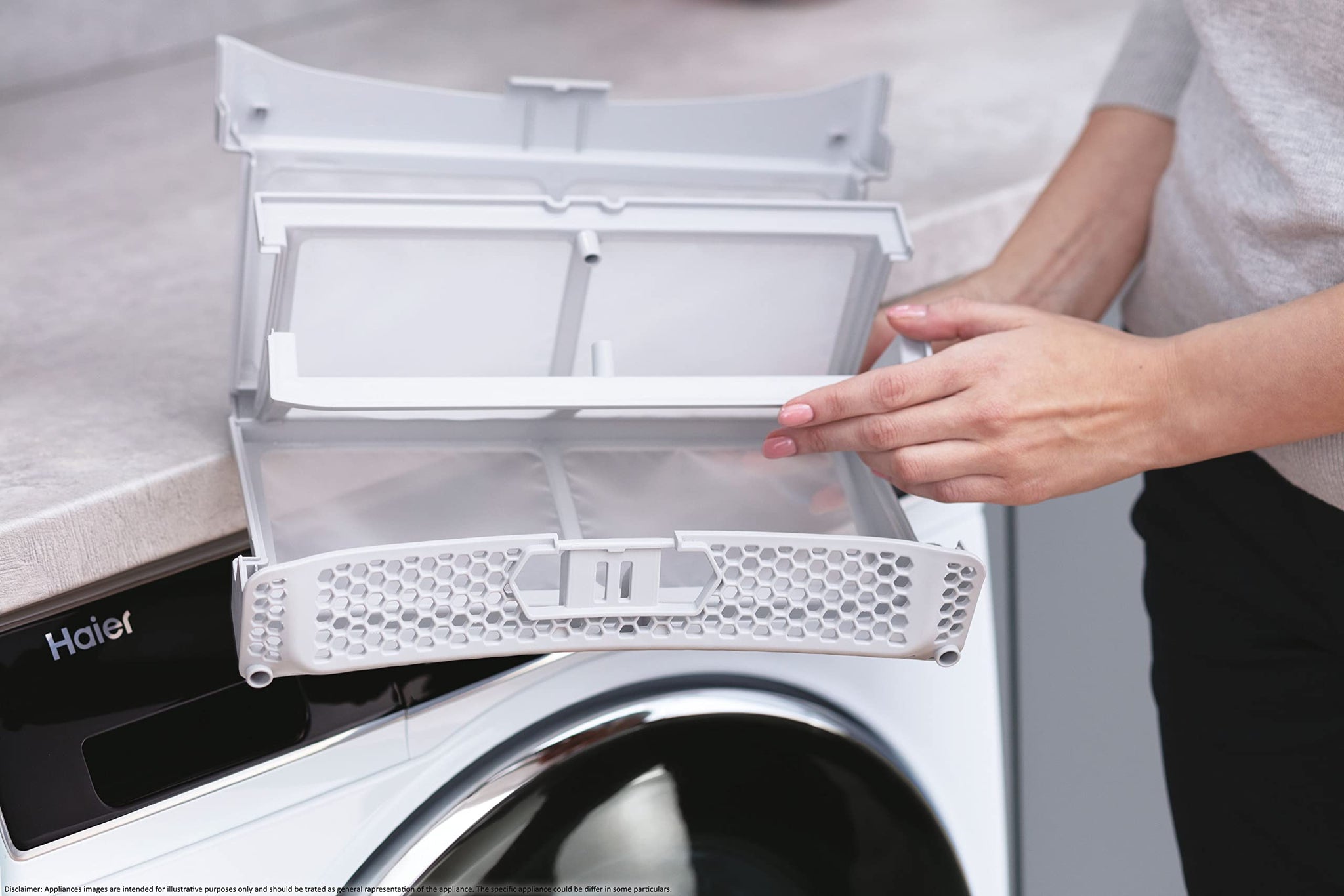 Haier I-Pro Serie 3, Asciugatrice 9 KG, Libera Installazione, Classe A ++, Vapore, Partenza Ritardata, I-Time, Bianco, AxLxP 85x59,5x66,5 cm - HD80-A2939-S