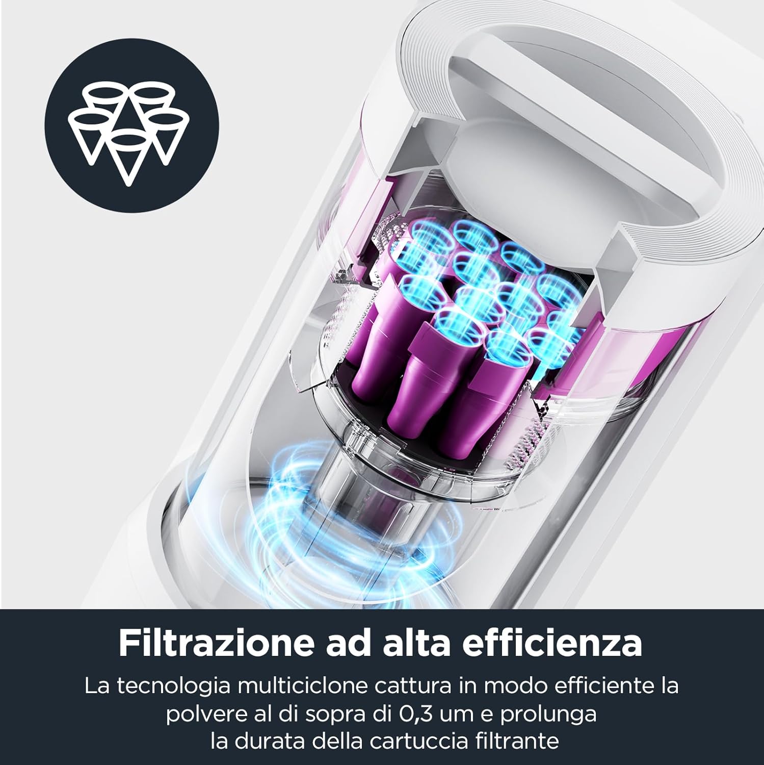 EUREKA NERE10s Robot Aspirapolvere Lavapavimenti con Stazione, Pulizia Senza Sforzo per 45 Giorni, 4000Pa, Raccolta Automatica della Polvere, Autonomia 180min, Navigazione con LiDAR, WiFi/APP