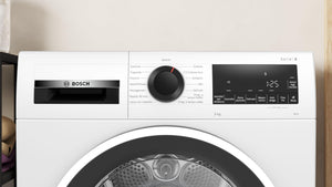 Bosch WQG24108IT Serie 6, Asciugatrice a pompa di calore, capacità 9 kg, EasyClean: i filtri per la lanugine, Cestello Lana, Mezzo carico, Programma Rapido
