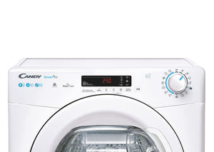 Candy Smart Pro Asciugatrice 9 Kg a Pompa di Calore, Libera Installazione, Classe A++, Connessione Wi-Fi + BLE, Controllo da App, Snap & Dry, 59,6 x 58,5 x 85 cm, Bianca - CSOE H9A2DE-S