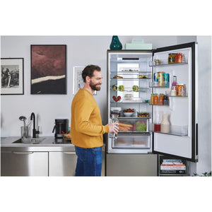 Candy Frigorifero Combinato, 409L, 66.7P x 59.5L x 205A cm, No Frost, Classe E, Inox, Wi-Fi, Display LCD, Installazione Standard