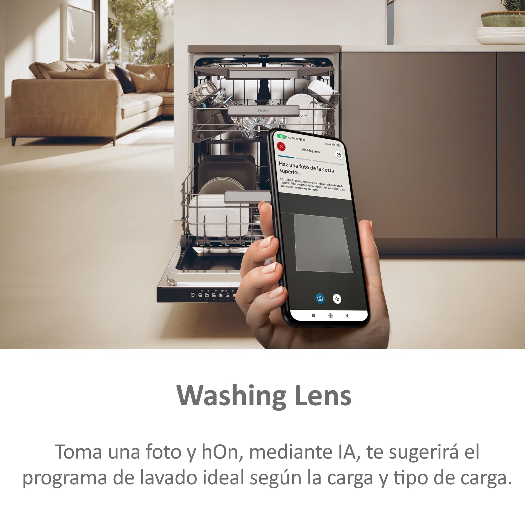 Haier I-Pro Shine Serie 5 XF 6B2M3PX - Lavastoviglie indipendente 60 cm, motore inverter, 16 posate, 3 vassoi, 10 cicli, Wi-Fi, App hOn, Maxi Tub, Powerwash, apertura automatica, 42 dB, inox