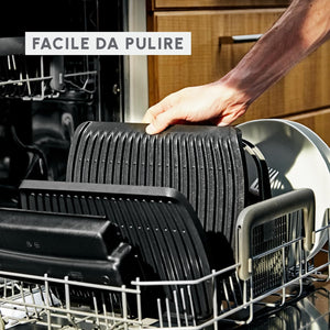 Moulinex Optigrill+ XL, Griglia Elettrica da Interno Ideale per Cucinare Carne, Pesce e Verdure, Indicatore di Cottura e 9 Programmi Automatici, Piastre Antiaderenti, GI722D