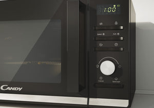 Candy Moderna Forno a Microonde 20 Litri, 700W, 40 Programmi Automatici, 6 Livelli di Potenza, Funzioni Defrost e Autoclean, App hOn, Libera Installazione, 45,2 x 34,6 x 26,2 cm, Nero - CMWA20TNDB