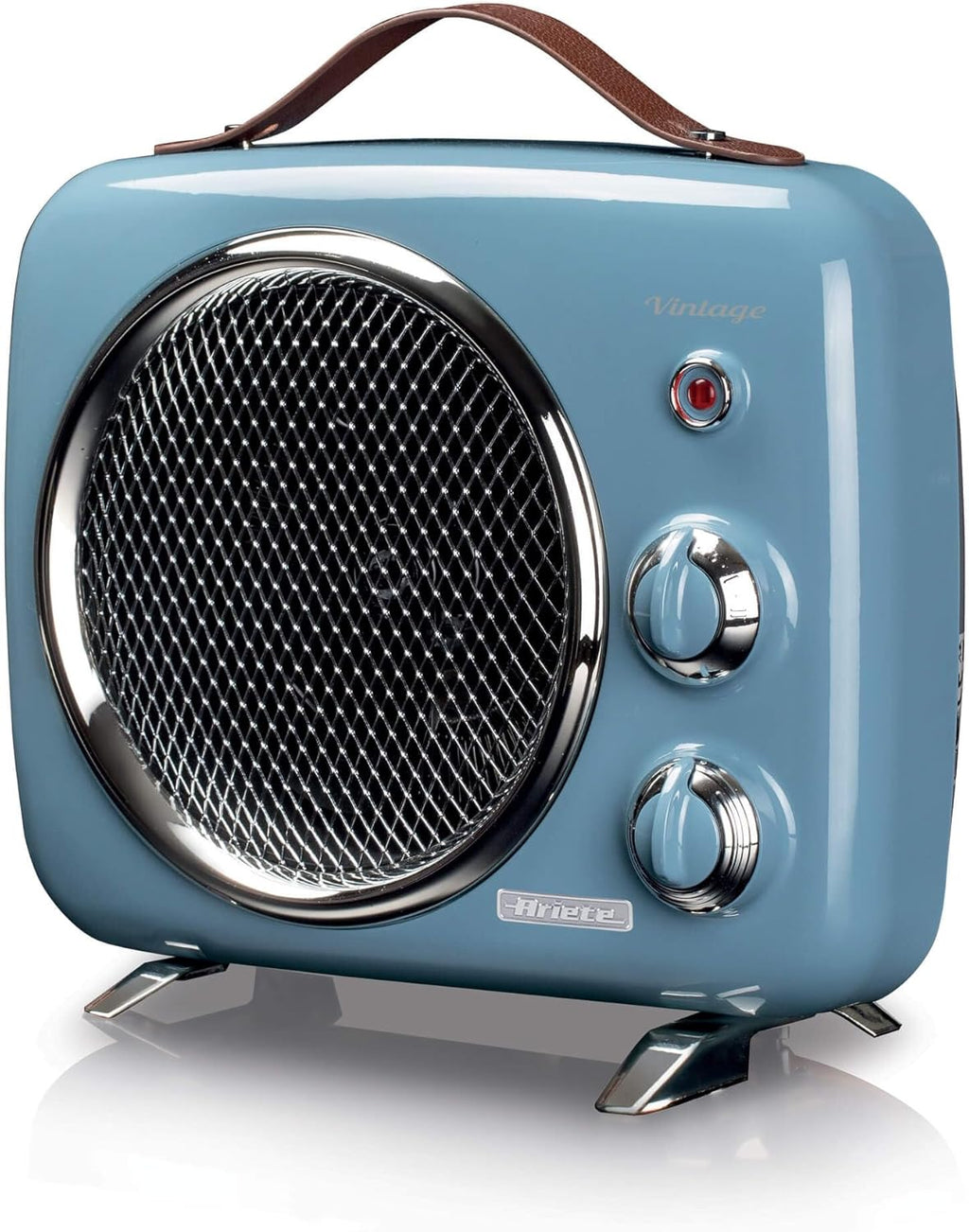 Termoventilatore Vintage, Freddo e Caldo, Termostato regolabile, Maniglia per facile trasporto, 2000 W, Verde