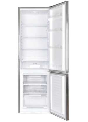 Candy CCG1S 518EX Frigorifero Combi, Larghezza 55 cm, Altezza 1,80 m, Capacità 252 L, Cassetto Verdolino, Controllo meccanico della temperatura, Illuminazione a LED, Porta Reversibile, 41 DB, Inox